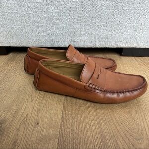 Vince Camuto Tan Leather driving Loafers